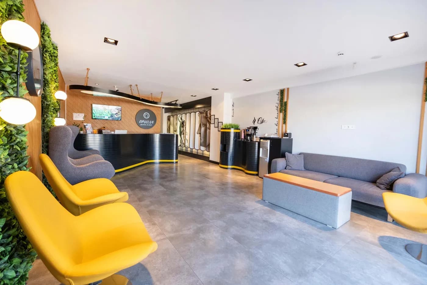 Clinic reception and waiting area